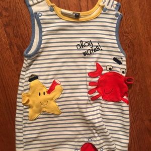 Boys Striped Summer Romper